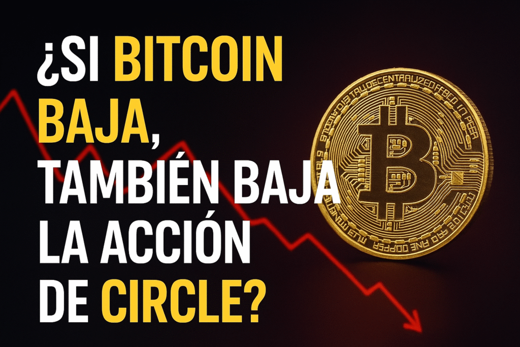 ¿Si Bitcoin baja, también baja la acción de Circle? Análisis completo